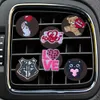 Säkerhetsbälten Tillbehör Valentines Dag tre Cartoon Car Air Vent Clip Conditioner Outlet per klämmor Fräschare Drop Delivery Otbnu Otbet