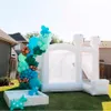 Casamento de casamento por atacado Branco inflável Castelo Bouncy Bounce House com módulo de slides adultos mariaia bounce combinando trampolim de salto para festa