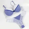 Bras stelt nieuwe sexy mode -slipje en beha -sets push omhoog Franse kant ondergoed BCDE Cup Brassiere vrouwelijke lingerie Y240513