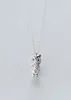 MloveAcc Authentic 100 925 Sterling Silver Animal Cute Owl Necklace Women Pendant Necklace Sterling Silver Jewelry Y2009188535475