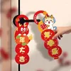 Dekorativa figurer Dörrhandtag hänge 2024 Dragon Decoration Chinese Year Fu Character Hanging Scene Layout Supplies