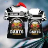 Wangcai01 heren Tesfsffel Newfashion Sports Darts Beer Club Games Tattoo Summer Haruku T-Shirts Unisex Top O-Neck Short Seve Drop Shipping A7 0224H23