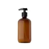 Dispensateur de savon liquide 300 ml Bouteille de compagnie Brown Brown Shower Gel Rechargeable Shampooind Shampooind Reviterer Lotion Press