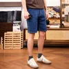 Röd tornado denim snickare kort retro arbetskläder stil herr målare jean shorts 240514