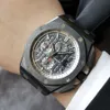 Aoipi Watch Luksusowy projektant na mocy ceramiczny Automatyczny zegarek mechaniczny Męskie Autentyczne 26405ce