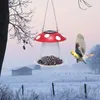 Other Bird Supplies Mushroom / Frog Feeder Solar Lamp Lights Wild Hanging Metal Mesh For Outdoor Decoration Vil