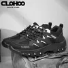 Clohoo męskie buty turystyczne oddychające swobodne sporne buty sportowe butów siatkowe trampki lekkie jogging na świeżym powietrzu 240509