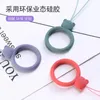 Petit ours en silicone bague suspendue cordon de cordon