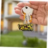 Key Rings Excavator 12 Accessoires de chaîne Keychain pour sac à main et cadeau de voiture Gift Saint Valentin Ring Boys Party Fave