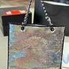 Cekinów Women Designer Tote Bag Bling Bling Gold Metal Hardware Matelasse Łańcuch duża pojemność ramię jumbo torebka mody torebka sacoche kropka