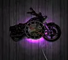 1 peça motocicleta vinil registro relógio de parede motocicleta decoração de arte decoração de tempo de parede decoração de arte de parede para motocicleta rider4760387