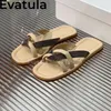 Talltor 2024 Summer Open Toe Cross Band Flat Women Thick Sole String Bead Mules Ladies Casual Vacation Beach Slides Shoes Mujer