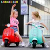 Strollery# Motocykl elektryczny dziecięcy trzykołowy samochód elektryczny samochód dziecięcy z muzyką Kids Jase-on Toys Scooter 1-6 lat T240509