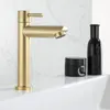 Bathroom Sink Faucets 304 Stainless Steel Basin Tap Home Vintage Brushed Gold Cold Faucet Shower Torneira Chuveiros Modernos Para Banheiro