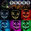 قناع Funny Halloween Up LED LED The Purge Election Year Great Festival Cosplay Costume Supplies Supplies Supplies Scks S