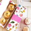 Moon Gift Aron Floral Long Printed Cake Carton Present Packaging For Cookie Wedding Favors Candy Box