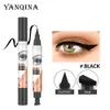 YANQINA Seal eyeliner waterproof and non smudge double eyeliner stamp eyeliner makeup