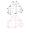 Placas decorativas Mesh Storage Manager Metal Wall Hanging Cloud Girl Heart Style Modern Style Display Po 50 32cm