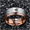 Обручальные кольца обручальные кольца ювелирные украшения Vakki шириной 8 мм вольфрамового карбида боковой ступень