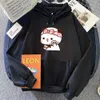 Sweats à capuche pour hommes mignons dessin animé Panda Bear bubu et Dudu imprimé Hooded Men Women Sweat-sweat de taille plus