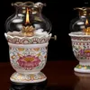 Candle Holders 1Pc Decorative Butter Lamp Base Handcraft Ceramic Candlestick (Random Pattern)