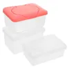 Caixas de armazenamento 3 PCs fraldas de bebê caixa reutilizável recipiente molhador titular do banheiro estojo de banheiro