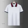 Designer Polos herrar polo t shirt man t shirt orm bin kort ärm broderi mode lyx polo casual män polo svart vit hög kvalitet brev kläder 897