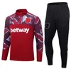 2023 West Hams soccer Tracksuit L. PAQUETA WEST SCAMACCA RICE kits LANZINI ANTONIO Hams NOBLE VLASIC UNITED BOWEN 23 24 WHU football Tracksuit Equipmen Survetement