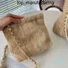 2024SS Casual Straw Bags Designer Tote Baga Pearl Chains Crossbody Luksusowa torebka moda ramię płótno Lady Letter Torebka Portfel telefon