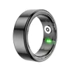 Intelligent R02 NFC Health Platinum Anelli militari per gli uomini di titanio personalizzati in acciaio per donne Colmi Smart Ring DdMy3C