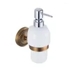 Liquid Soap Dispenser Bathroom Antique Hand Sanitizer Bottle Shower Gel Shampoo Manual Copper Household Appliance