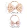 Accessoires de cheveux Fashion Hollow Out Broidered Lace Flower Bows Hair Band Kids Hair Accessories Handmade Lace Headwear Girl Headress