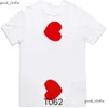 Play Designer Mens CDGS Camisa japonesa Red Love Camisa Men feminina Completa Label Complete Tshirt Polo des Badge Garcons Tamanho do Bordado XS-XXXXL 595X CDGS Capuz 880