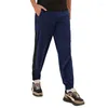 Pantaloni da uomo uomini pantaloni della tuta casual mulicolore in poliestere sport con bottone tascabile elastico pantaloni in vita elastico