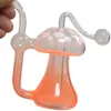 Mushroom Glass Oil Burner Bubbler Pipe Mini Bongs Glow In The Dark Percolator Water Pipes Hookah Bubblers Recycle Portable Hand Smoking Dab Rigs