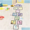 Wall Stickers Cartoon Aron Numbers Hopscotch Children Game Floor Colorf S Fun Bedroom Living Room Diy Decal Drop Delivery Home Garden Dhyuy