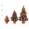 Décoration mini petite table Pine Christmas Tree Festival Home Office Decor Party Party Ornaments