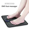 Carpets EMS Foot Electric Massager Pad Battery Powered Circulation Relief Relax Lightweight For Hiking