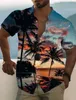 Coconut Tree Summer Hawaiian Shirts Unisex Shirts Palm Turndown Street Outdoor Harajuku kortärmad knapp-ner herrkläder 240514