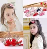 Princesse coréenne Flower Couronne Clips Couronnes Diamond Couronne Barrettes Babil