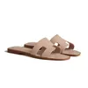 designer kvinnor h glider svart vit brun plattform platt mule gummi skor oran sandaler rosa gul orange gummi rum strand sandles glid loafers 35-42