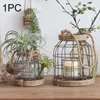 Candle Holders Rustic Lantern With Handle Decor Hanging Ornament Tabletop Party Retro Iron Garden Indoor Outdoor Holder