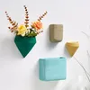 Vases Creative Wall-mounted Flower Pot Modern Decorative Living Room Home Indoor Decoration Nordic Color Wall Hanging Plant Vase