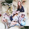 Cushion/Decorative Pillow Personalized Po Diy Humanoid Cushion Couple Toys Dolls Stuffed Boyfriend Doll Custom Father Lifesize Pictu Dhw2A