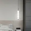 Lampade a sospensione in vetro nordico LED Zucca del vento in rame 3-8 Testa Comodino Appeso Decorazione Studio Camera da letto Soggiorno Accessori per la casa