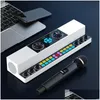 Bokhyllhögtalare BGNY6001 Live Streaming Singing Sound Card O Allinone Hine inomhus och utomhus Karaoke Wireless Bluetooth Ser 240126 Otplw