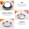 Double Boilers Fried Chicken Pan Plate Shopping Carts For Groceries Stainless Steel Cooking Utensil