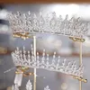 Smycken påsar kristall tiara krona pannband display rack guld metall prinsessor stativ hållare pannband lagringsorganisatör droppship
