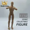 YYC-003 1/12 scale male solid flexible joint wide shoulder narrow waist muscle 6 action diagram model 240513