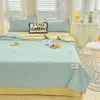 Bubble coreano Summer Quilt Wash Cotton Block Bed Sheetdouble Lateble Blain de resfriamento para o Bedair Condition Ediceter 240514